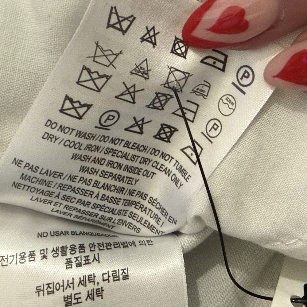 Burberry‎ Grey Stretch Denim Victorian Portrait Print Mini Skirt. US Size 4 NWT - Picture 11 of 12